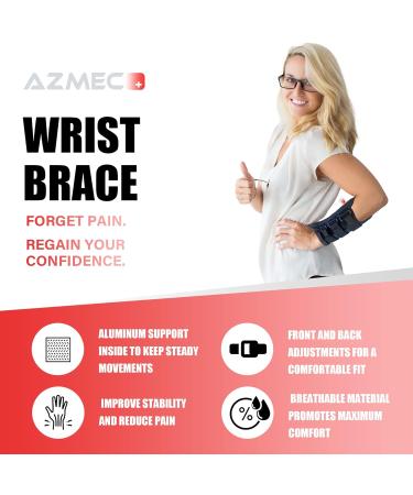 Buy Medium Navy Wrist Brace for Right Hand - Adjustable Carpal Tunnel Support & Pain Relief 6.5-7.5 inches - Buy Online on GoSupps.com