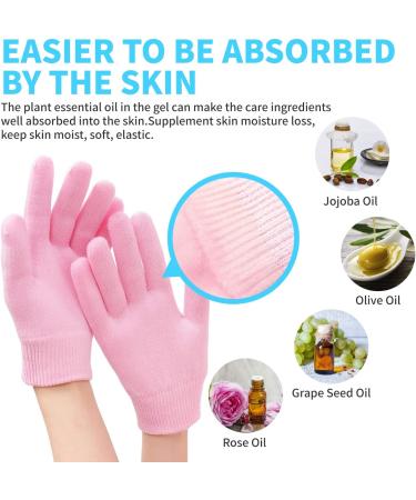 Moisturizing Gel Spa Therapy Glove and Sock Set for Repairing Dry Hands and Feet - Pink - Buy Online on GoSupps.com