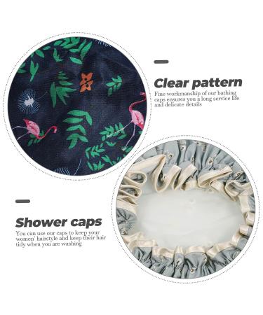 3-Piece FRCOLOR Double-Layer Satin Shower Cap Set for Women - Water-Proof, Breathable & Stylish Hair Protection - Buy Online on GoSupps.com