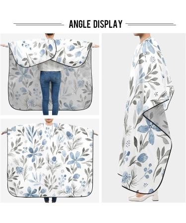 Waterproof Barber Cape - White Spring Flower & Cheetah Haircut Bib | Unisex Hair Cutting Cape for Men - Perfect for Styling & Grooming - Buy Online on GoSupps.com