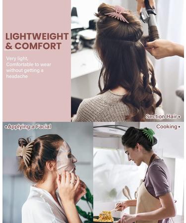 OPAUL Matte Nonslip Large Hair Claw Clips for Women - Strong Hold Styling Accessories (4 Pack) Pink Green Khaki Black - Buy Online on GoSupps.com
