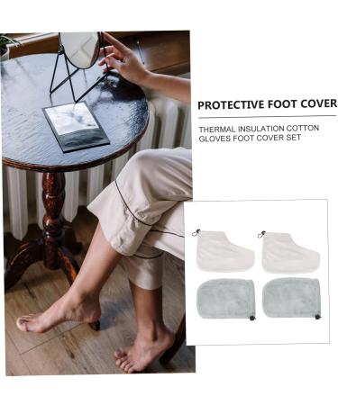 Ensemble 2 Paires Chauffe-mains Et Couvre-pieds Taille Standard En Coton Isolant Pour Bain De Paraffine Th rapie La Cire Chaude Spa Soins Domestiques - Buy Online on GoSupps.com