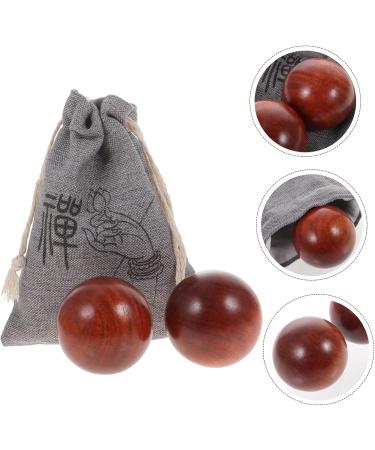 Handmade Wooden Handball Massage Balls - Relaxation & Hand Training Sports Equipment - Buy Online on GoSupps.com