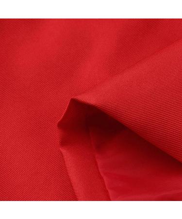 Ronony Womens Monochrome Long Sleeves Coat - Slim Fit Business Office Trench Jacket in Red - Buy Online on GoSupps.com