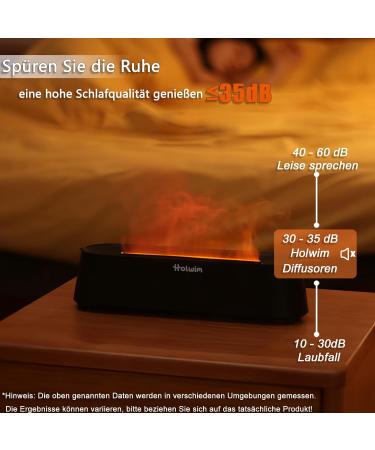 Holwim Aroma Diffuser - 200ml Essential Oil Humidifier with 7 Color Flames Remote Control & Auto Shut-off - Perfect for Home Office & Yoga - Buy Online on GoSupps.com