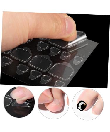  minkissy minkissy 80 Sheets Nail Adhesive Tabs Manicure Stickers False Nail False Nails Labels With Glue Nail Glue For Acrylic Nails Tabs - Buy Online on GoSupps.com