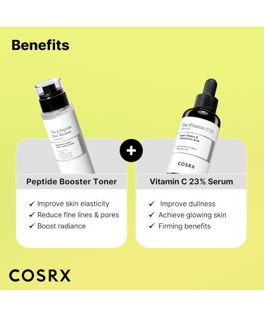 COSRX Vitamin C 23% Peptide Booster Set - Amazon Exclusive - Korean Skin Care Gift Sets Vitamin C Serum Face Serum Vitamin 23% Peptide Set - Buy Online on GoSupps.com