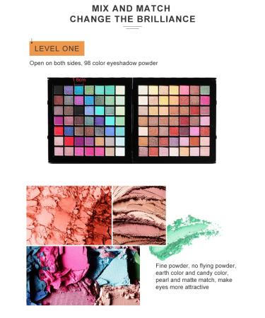 Shop Laemalls 177 Colors Cosmetic Makeup Box - Professional Beauty Case for Eyeshadow Lip Gloss Rouge & More | Perfect Gift Set - Buy Online on GoSupps.com