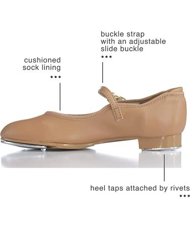 Theatricals Child Slide Buckle Tap Shoes T9200C - Tan | Size 2 Little Kid - Buy Online on GoSupps.com