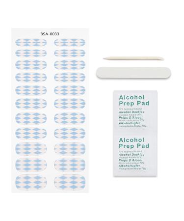 JMEOWIO Diamond Gel Nail Foils - Self-Adhesive Blue Nail Stickers for Stunning Nail Designs | International Shipping Available - Buy Online on GoSupps.com