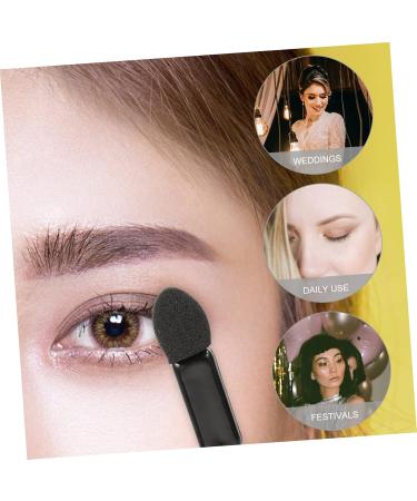 Didiseaon 500 Pcs Mini Eyeshadow Swab Lip Scrub Brush Mini Lip Brush Eyeshadow Sponge Brush Black Plastic - Buy Online on GoSupps.com