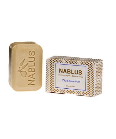 Bizzico Nablus Soap Organic Olive Oil Soap without Bread Oil Based on First Press Extra Virgin Olive Oil Fragrance Free Degreaser For Impure/Dry Skin & Body 100g