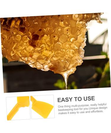 POPETPOP 3 Pcs Plastic Honey Spatula Honey Harvesting Tool Squeegee Honey Collecting Tool Beekeeping Supplies 20x10.5cm x3pcs Yellowx3pcs - Buy Online on GoSupps.com