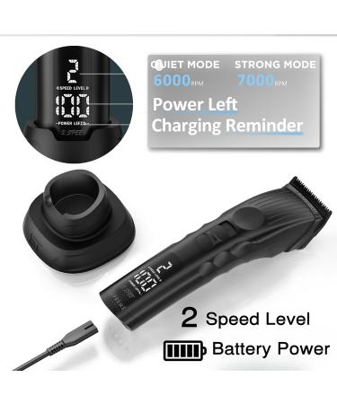 Supreme Trimmer 2Speed Hair Clipper | Cordless Professional Barber | 3.5 Hour Battery Removable Blades Easy Color Coded Combs - STC922 Black - Buy Online on GoSupps.com
