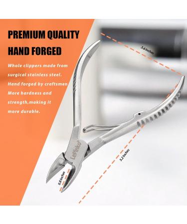 LePinko Professional Toenail Clippers - Heavy Duty Ingrown Toenail Tools for Men Women & Seniors | Best Podiatrist Nail Cutter for Thick Nails - Buy Online on GoSupps.com