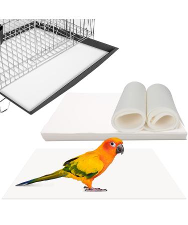 Bird Cage Liner Papers, Non-Woven Bird Cage Liners, 100 Sheets Precut  Absorbent Bird Cage Paper Liners Pet Animal Cages Cushion for Bird Parrot (11.8x9.8)