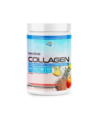 Believe Supplements Marine Collagen: Strong Bones Vibrant Skin and Rapid Recovery | Infused with Vitamin C & Magnesium for Enhanced Health & Wellness (Pineapple Mango)