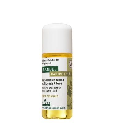 Wilco Almond Oil Bio - 15 ml to go bottle - 100% PUR & NATURENING - Natural and regenerating skin care for the entire body 15 ml (1 Pack)