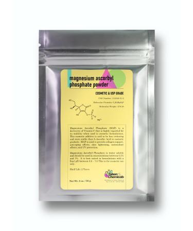 Talsen Chemicals Magnesium Ascorbyl Phosphate Powder Magnesium Ascorbyl Phosphate Stable Vitamin C Magnesium Ascorbyl Phosphate MAP Powder for DIY Skincare Products (2 Ounce / 56 Grams)
