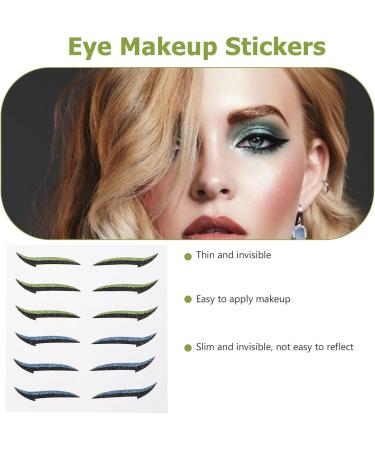 Didiseaon 36 Pairs Glitter Eyeliner Natural Eyelid Tape Double Eyelid Strips Eye Makeup Tool Sticker - Buy Online on GoSupps.com