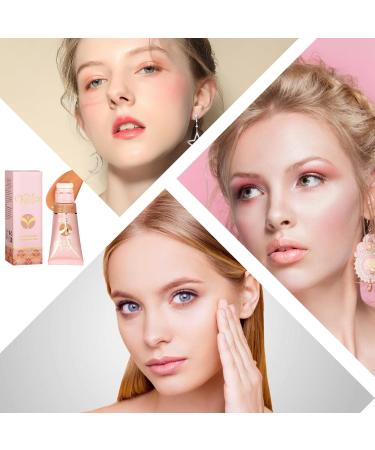 Blush with Applicator | Moisturizing Velvet Liquid Blush for Cheeks - Portable Blush Stick with Cushion Applicator for Home Gathering Dating Working Traveling Guanglu 01 - Buy Online on GoSupps.com