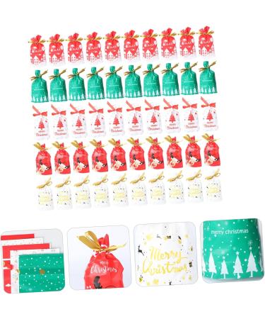 ORFOFE 50pcs Christmas Cellphone Bags Christmas Pouch Bags Christmas Bundle Bag Drawstring Bag Candy Ribbon - Buy Online on GoSupps.com