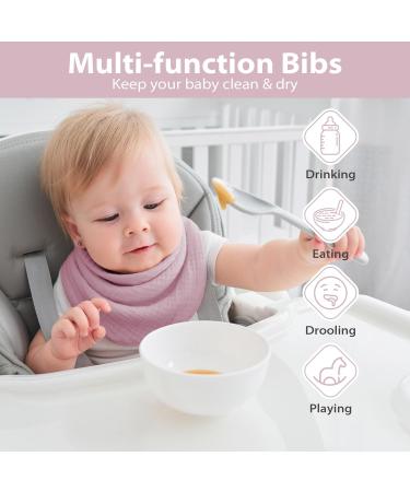 Baby Bandana Dribble L tzchen 4er-Pack Super Soft Musselin Absorbent & Adjustable for Infants (0-36 Months) Perfect for Drooling & Teething - Buy Online on GoSupps.com