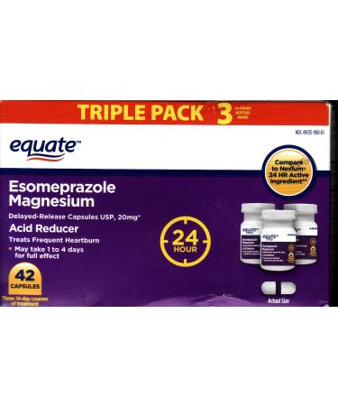 Equate Esomeprazole Magnesium 42 Capsules