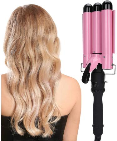 3 Barrel Curling Iron Wand - Hair Waver Curler with LCD Display | International Shipping | Perfect for Home & Salon Use - Buy Online on GoSupps.com