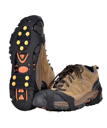 Aliglow Ice Snow Grips Over Shoe/Boot Traction Cleat Spikes Anti Slip Footwear Size:L1