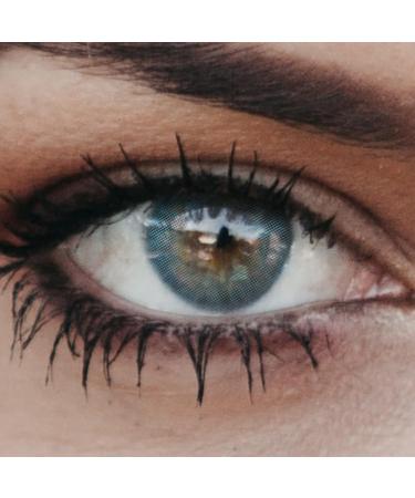 Glamlens New York Blue Colored Contact Lenses - Natural Looking Subtle Blue - Prescription-Free - 2 Pieces - 3 Month Wear - Buy Online on GoSupps.com