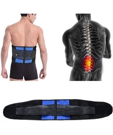 Buy S-6XL Oversize Lumbar Spine Decompression Belt | Lower Back Support for Men & Women | Pain Relief | Waist Corrector in Blue - Buy Online on GoSupps.com