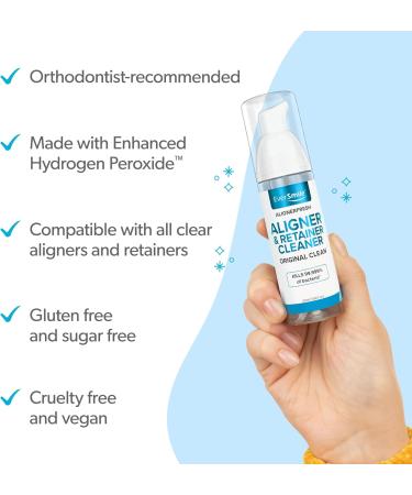 EverSmile AlignerFresh Original Clean Foam Cleaner Compatible w/Invisalign and All Clear Aligners & Retainers Eliminates Bacteria Whitens Teeth Fights Bad Breath 50ml (2 Pack) 1.69 Fl Oz 2 Pack - Buy Online on GoSupps.com