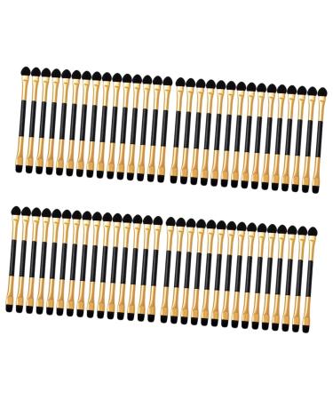 Beavorty 60 Pcs Eye Shadow Brush Blending Sponge Eye Shadow Applicator Double Sided Eye Oval Miss 12.5X0.5CMx4pcs As Shownx4pcs