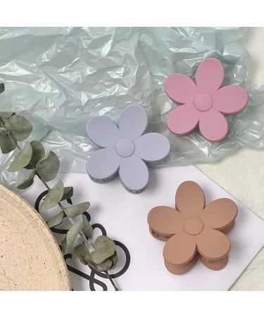 YAIKOAI 5 Small Acrylic Flower Hair Claw Clips - Non Slip Tortoise Hair Clamps for Women & Girls | 5 Colors - Buy Online on GoSupps.com
