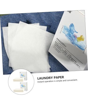 MARMERDO 2 Boxes Absorbing Film Clothing Clothes Washing Machine Lint Catcher Clothes Color Stay Paper for Clothes Laundry Stain Removers Non-woven Fabric Boxed White Friendly - Buy Online on GoSupps.com