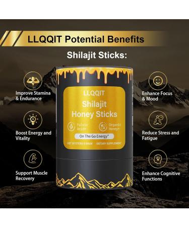 Pure of Himalayan of Shilajit of Honey Sticks with Organic & Saffron 85+ Trace Minerals 75%+ Fulvic Acid 30 Count | Natural Energy & Immunity Booster | Easy Single-Use Packets - Buy Online on GoSupps.com