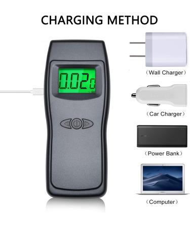 Professional USB Rechargeable Breathalyzer Alcohol Tester by BELLADDY INC with 10 Mouthpieces - EK923 - Buy Online on GoSupps.com