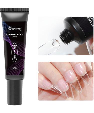 Solid Nail Glue Gel Curing Required Nail Blooming Gel | Nail Extension Gel for Acrylic Nails Press On Solid Glue Gel Solid Gel Polish Manicure Glue Gel Need UV LED Lamp Littryee Transparent - Buy Online on GoSupps.com