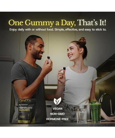 UltimaPeak Pure Himalayan Shilajit Gummies with Ashwagandha,Trace Minerals & Fulvic Acid, Natural & Non GMO Supplement for Men & Women, 30 Count - Buy Online on GoSupps.com