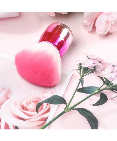 ANGNYA Soft Kabuki Nail Dust Brush for Acrylic Nails - Pink White Hair with Gradient Handle - Buy Online on GoSupps.com