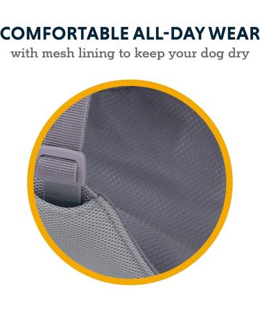 Luffwear Swamp Cool Dog Harness & Handle - Adjustable Light Running Gear for Pets Keeps Cool Graphite Gray (X-Small 43-56cm) - Buy Online on GoSupps.com
