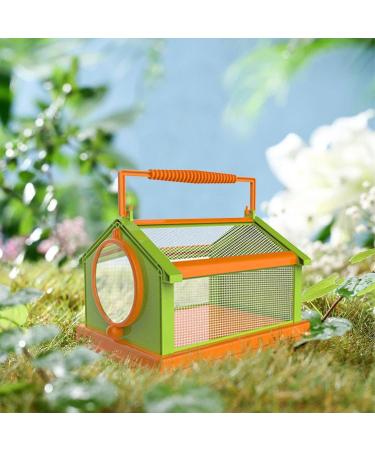 Portable Butterfly Habitat Cage Critter Caterpillars Outdoor Green Orange - Buy Online on GoSupps.com