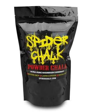 Spider Chalk Loose Weightlifting Chalk - Premium Quality Loose Chalk for Rock Climbing, Cross Fitness Training, and Gymnastics, Grip Enhancer, 99% Pure Loose Chalk, Made in The USA 12 oz.