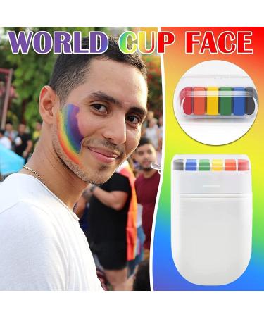 Rainbow Face Paint Kit 4pcs Rainbow Pride Flag Face Paint Neon Face Paint Body Paint Pride Flag Face Crayon Paints Makeup for LGBT Gay Lesbian Pride Parade Cosplay Party Halloween - Buy Online on GoSupps.com