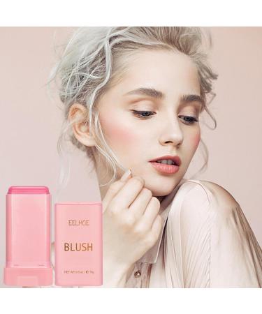 Moisturizing Makeup Blusher Stick Long-lasting Face Cream Blusher Solid Moisturizing Stick Blusher Balm | Cheeks Blusher Creamy Makeup Cheeks Blusher Beauty Blusher for Face Fanelod Pink - Buy Online on GoSupps.com