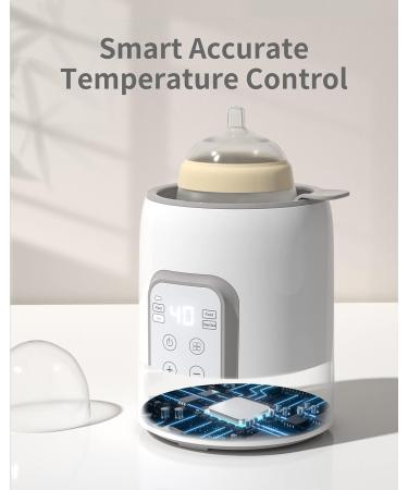 Bottle Warmer 8-in-1: Fast Baby Milk Warmer & Sterilizer | LCD/Timer, BPA-Free, Accurate Temperature Control - Breastmilk, Food Warmer & Defroster - Buy Online on GoSupps.com