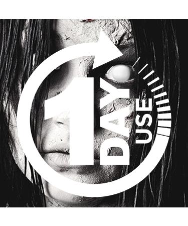 Buy White Daily Contact Lenses - Fun 1-Day Blind White for Cosplay Carnival & Halloween | Top Quality & Easy to Use - International Shipping Available - Buy Online on GoSupps.com