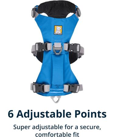Luffwear Flagline Dog Harness with Handle - Adjustable Lightweight & Durable | X-Small Blue Dusk (43-56cm) | International Shipping Available - Buy Online on GoSupps.com