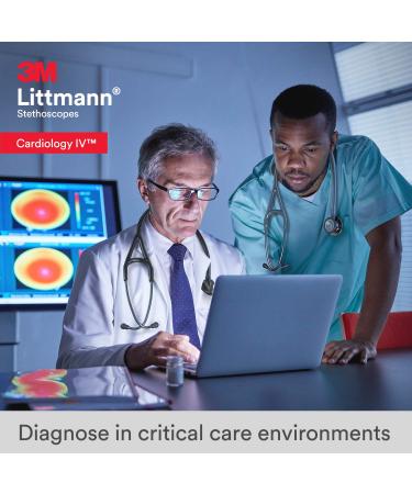 3M Littmann Cardiology IV Stethoscope - Mirror-Finish Chestpiece - Black Tube - 69 cm - Buy Online on GoSupps.com